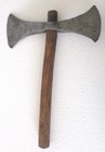 Antique Battle Axe Double Side Design Engraved Unusual Rare