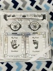 Baby s First Year 0-12 Months Picture Frame  First Hand foot And Keepsake Set  