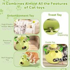 Cat Interactive Toy For Cats Kitten Wand Toy Slow Feeder Food Puzzle Toy Treat