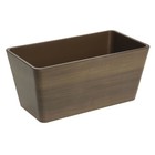 Hubert   Pan Housing 1 3 Size Acacia Melamine - 12 3 4  L X 7  W X 6  H