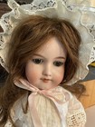19  Antique  A  Marseille 390n D r g m Bisque Doll  A4m  Compo  Human Hair Wig