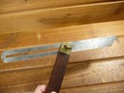 Vintage Stanley No  25 Brass   Rosewood Sliding T-bevel Square 10  Inch