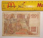 1949 France 100 Francs Note  Pick 128b farmer W  Oxen 