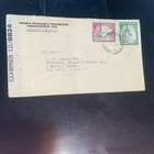 Wwii Kingston    examined Cover    - Jamaica Coconut Producers Assoc To Nyc  1943 Vf