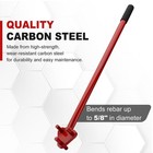 Manual Rebar Bender For 5 8 Inch Rebar Flat Steel Rod Bending Tool Hand Operated