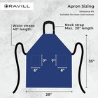 Ravill Waterproof Aprons For Men And Women With Pockets Blue 1