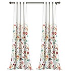  Clarissa Floral Light Filtering Window Curtain Panel Pair  84  L X 52  W  