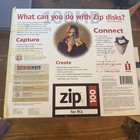 Iomega 100 Zip Drive With Box And Manual - Tested Working W  Power And Parallel