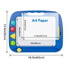 Sgile Large Magnetic Drawing Board  4 Colors 16  13in Writing Painting Doodle Pa