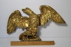Antique C 1800 Large Carved And Gilded Federal Style Wood Eagle 18  Patriotic