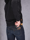 Men s Leather Trifold Wallet With Id Window  Black brown  hunter   One Size