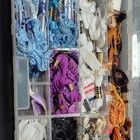 Coats   Clark Six Strand Cotton Floss Lot Multicolor Organizer Box Cross Stitch