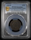 1802 0 Draped Bust Half Cent 1 2c C-2 Rev Of 1802-pcgs Good Details Better Date 