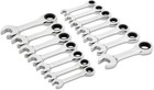 Gearwrench 14 Pcs 12 Point Stubby Ratcheting Sae metric Combination Wrench Set