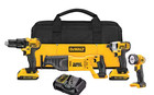 Dewalt 20v Max 5-tool Kit Dck420d2   Dcs354bw205 Drill Saw Kit 3 Batteries