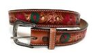 Kids Western Leather Belt Hand Decorated Girls Baby Toddler Cowgirl Leather Belt