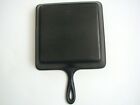 Vintage Lodge Square Cast Iron Skillet 8sqsk 9 1 2  Square Flat Bottom
