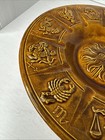 Vintage Signed Pottery Zodiac Horoscope Astrology Ashtray Home Decor 10 5  1975