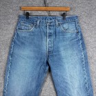 Vintage Levis 501 Jeans Mens 33x29 Blue Denim 90s Made In Usa Button Fly
