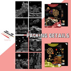 Scratch Art For Adults And Kids-city Landmarks Scratch Painting Craft Kit  8 She