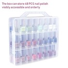 Nail Polish Holder Organizer Rack Storage Display Shelf 48 Bottles Acrylic