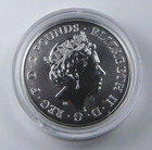 2018   2 Great Britain Year Of The Dog Lunar Series 1 Oz  999 Fine Silver Coin