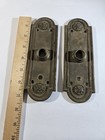 Antique Brass Door Plates Set Of Two Art Deco Vibe