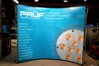 Displaystar  Curved Trade Show Display Booth Pop Up Black W  Case 9  W X 7 6  T