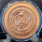 1909 Bright Red Alaska-yukon-pacific Expo Utah Dollar High Grade Condition 
