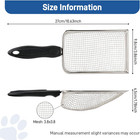 Metal Cat Litter Scoop With 3 8mm Mesh  Robust Stainless Steel Kitty Litter Scoo