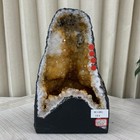 14 6lb  Natural Citrine Geode Quartz Cluster Crystal Cathedrals Specimen Healing