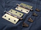7 Availble Clean Pair 3 x3  Antique Vintage Old Brass Steel Interior Door Hinges