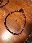 Phiten Tornado Aqua Titanium Necklace Black Red Crimson Baseball Free Shipping