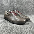 Footjoy Icon 52268 Men s Size 11 M Brown Leather Spiked Golf Shoes Used
