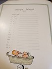 Vintage Baby Record Book 1909