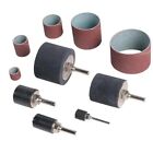 25 Pc Sanding Round Drum Set For Woodworking Drill Press Sander Sleeves Tool Kit