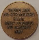 Welcome Keep Coming Back Coffee Pot Medallion Coin Aa Na Recovery Chip Bronze