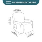 Recliner Chair Cover stretch Sofa Cover 1 Seater With Arm Rest  Couch Cover Soft