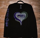 Seahawks Rhinestone Bling Long Sleeved  Shirt Xs S M L Xl Xxl 1x 2x 3x 4x 5x