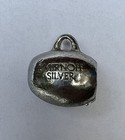 Vintage 1970s Smirnoff Silver Martini Vodka Metal Bracelet Charm Keychain