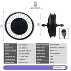 1000w 48v Electric Bike Conversion Kit Brushless Gearless Front Wheel Hub Motor 