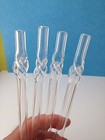 Glass Drinking Straw Single - Hand Blown Glass - Made In Colo From Thestrazspot