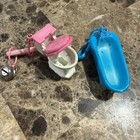 Vintage 1980 s Plastic Clip On Bell Clip Charm Necklace Bracelet Charms Lot