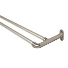 5 8  Double Blackout Curtain Rod Adjustable Drapery Rod 28-120   4 Color 3 Sizes