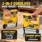Dewalt Compatible  no  20v Nailer 2-in-1 With Cordless Battery  Brad 2  Battery