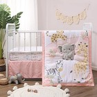 3 Piece Baby Crib Bedding Set For Girls - Newborn  Infant   Toddler Nursery