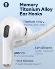 Gcioii Memory Titanium Alloy Ear Hooks For Airpods Pro 3  White 