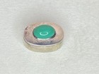 Vtg Sterling Silver Trinket Box Pill Jewelry Case Turquoise Stone Mexico 