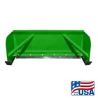 5  Green Skid Steer Snow Pusher Box bobcat kubota quick Attach free Shipping
