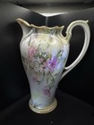 Antique Reinhold Schlegelmilch R s  Prussia Tankard pitcher     German Porcelain